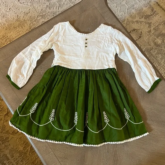 Well Dressed Wolf | Dresses | Charming White And Green Kids Dress Well  Dressed Wolf Size 5 | Poshmark